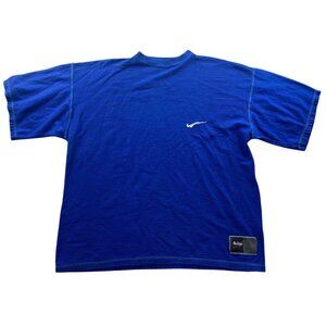 Vintage MacGregor Mens AThletic Top Large Blue Activewear T-Shirt Crew Neck